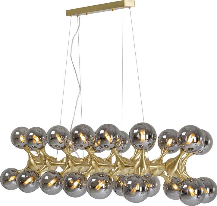 Actual product image Kare Design Suspension lamp Atomic Balls Brass 140cm (G9)
