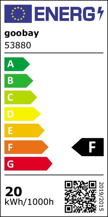 Energie-Label Goobay LED-Aussenstrahler (1706 lm, IP44)