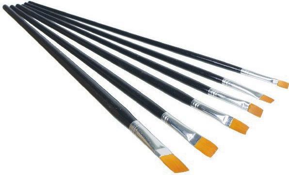 Winsor & Newton Künstlerpinsel-Set synthetisch flach 6tlg