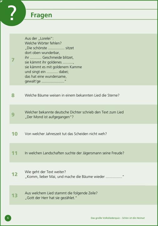 Actual product image Schön ist die Heimat... Raten und Singen (German, Karl Mangei, 2018)