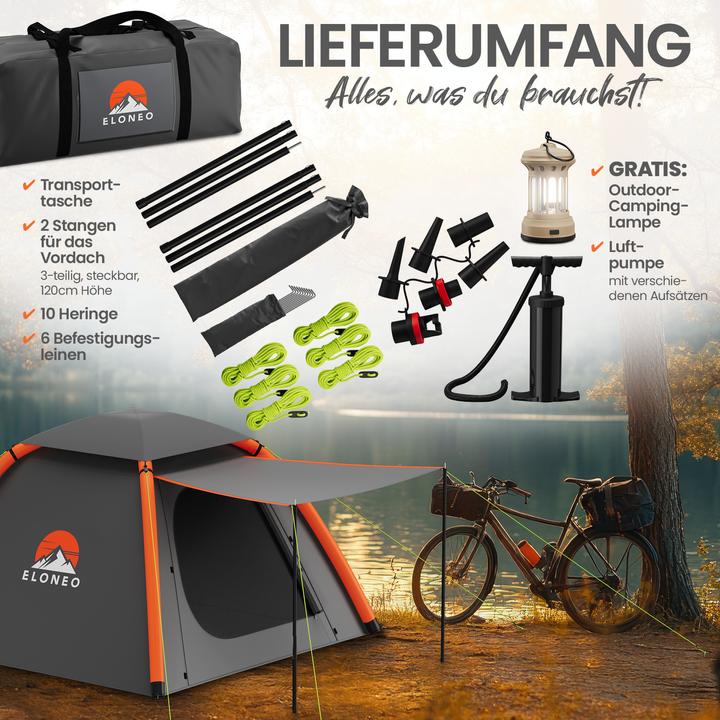 Actual product image Eloneo Inflatable tent (Inflatable tent, 6.50 kg, 4 persons)