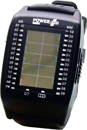 Image du produit Powerplus Solar Horloge numérique solaire binaire à LED avec fonction banque d'énergie intégrée