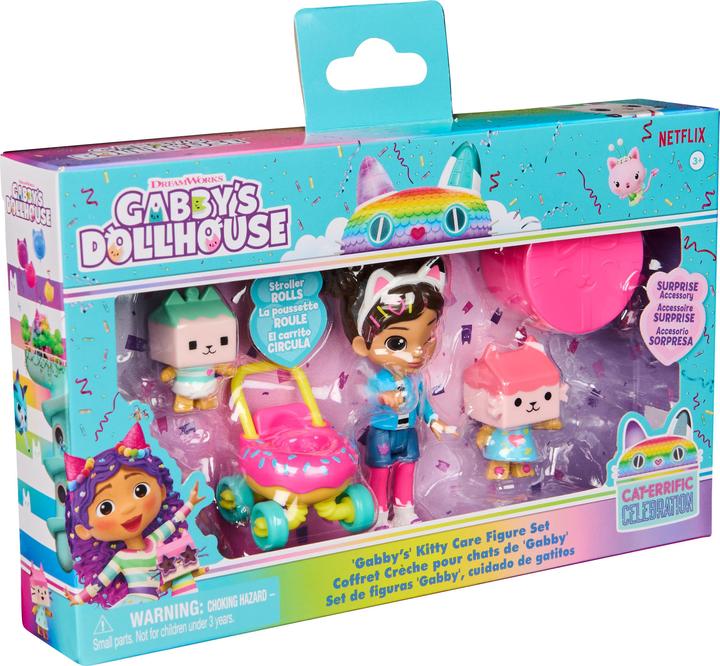 Gabby's Dollhouse Kitty Care Figure Set