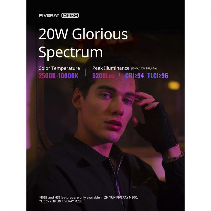 Immagine prodotto Zhiyun Fiveray M20C RGB