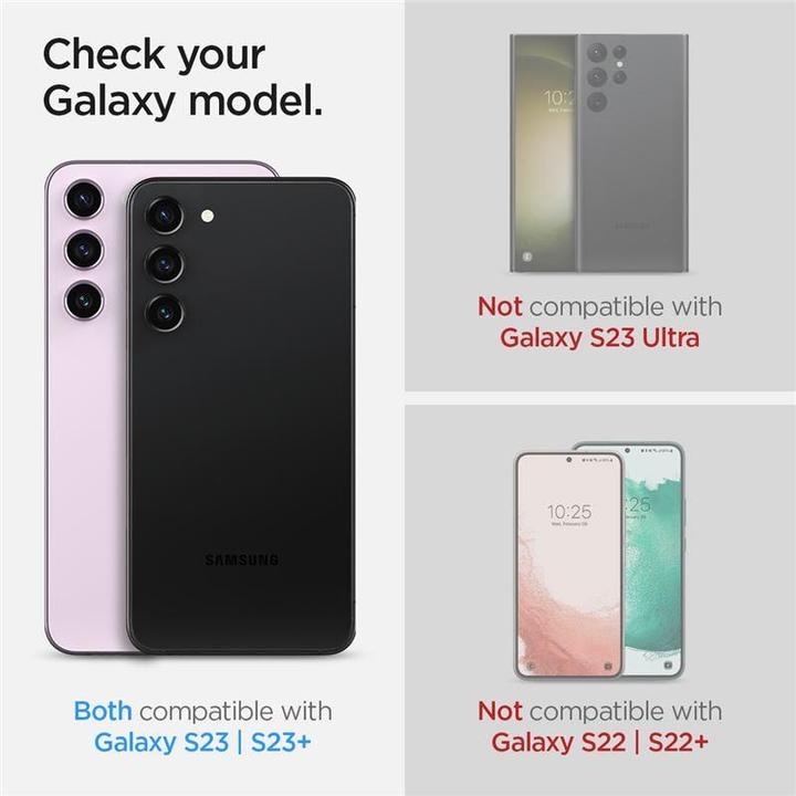 Immagine prodotto Spigen Ottica Pro Camera Sam S23/S23+ 2szt./2pcs czarny/nero AGL05962 (2 Pezzo/i, Samsung Galaxy S23+, Samsung Galaxy S23, Samsung Galaxy S24+)