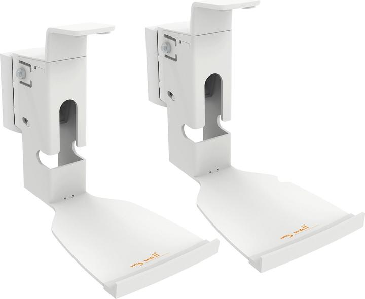 Actual product image myWall 2 wall brackets for SONOS speakers PLAY5 load sideways rotatable (1 pair, Wall installation, Rotatable)