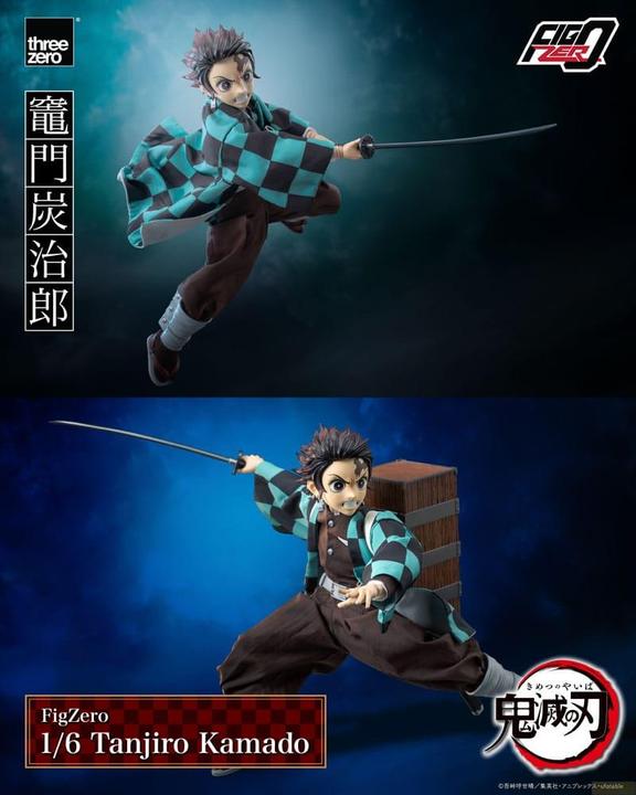 Actual product image ThreeZero Demon Slayer: Kimetsu no Yaiba FigZero action figure 1/6 Tanjiro Kamado 27 cm