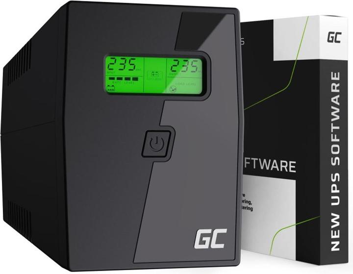 Actual product image GreenCell 600VA 360Wovervoltage protection 230V Black (0.60 VA, 360 W, Line-interactive UPS)