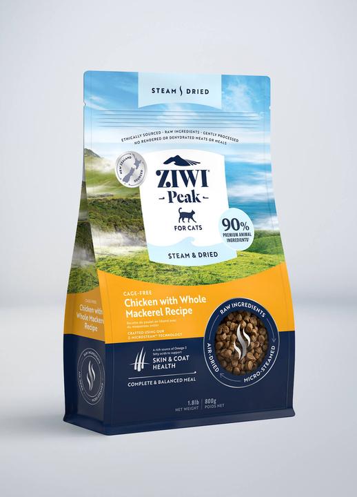 Image du produit Magni Ziwipeak - Steam & dried chicken, cat 800 gr. - (zp076) (Adulte, 1 pcs, 800 g)