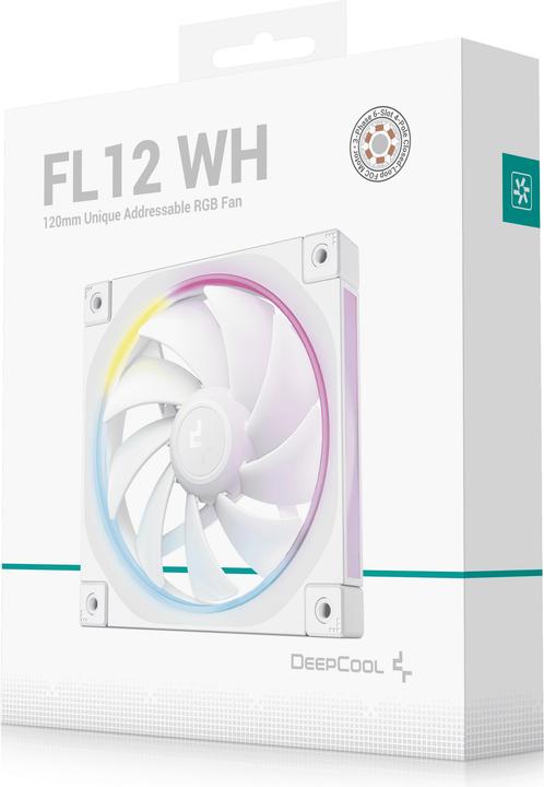 Immagine prodotto Deepcool FL12 120x120x25 Bianco (120 mm, 1 x)