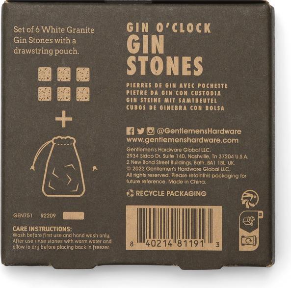 Image du produit Gentlemen's Hardware Gin Stones (Pierres à whisky)