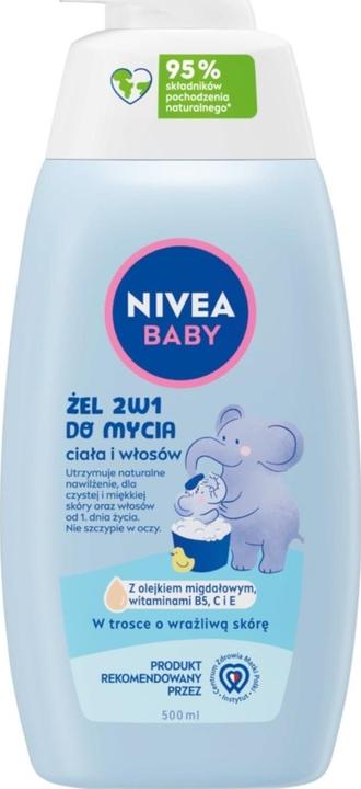 Image du produit NIVEA BABY 2in1 Gel lavant pour le corps et les cheveux 500ml avec pompe