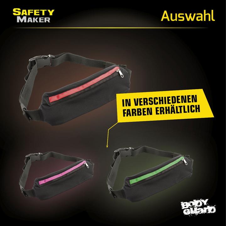 Immagine prodotto SafetyMaker Borsa da cintura a LED nero/rosso