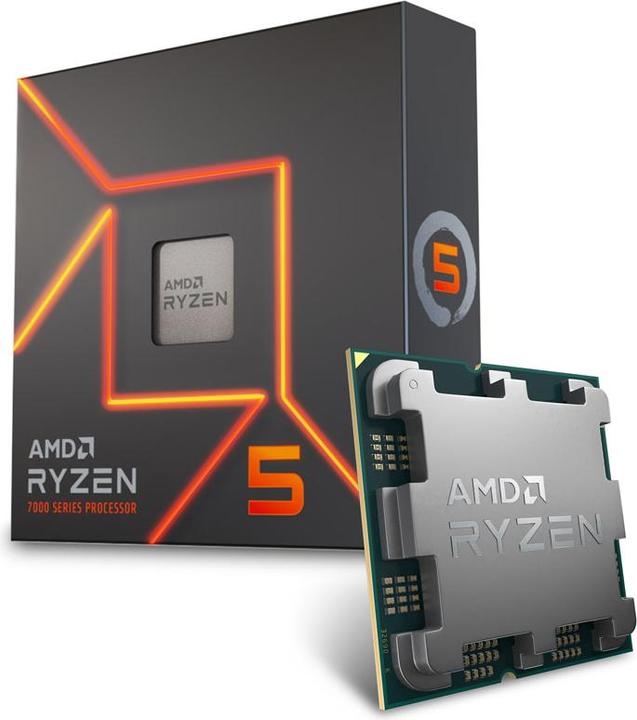 Actual product image AMD Ryzen 5 7600X (AM5, 4.70 GHz, 6 -Core)