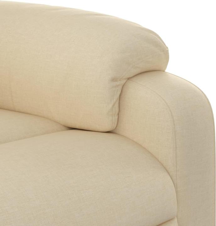 Immagine prodotto VidaXL Poltrona massaggiante in tessuto color crema,Colore: Crema,Materiale: Tessuto (100