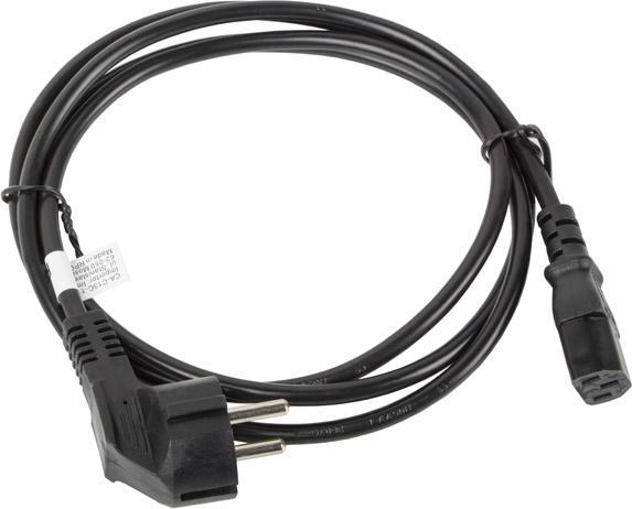 Image du produit Lanberg CA-C13C-11CC-0018-BK Câble d'alimentation Noir 1 8 m C13 Coupleur CEE7/7 (1.80 m)