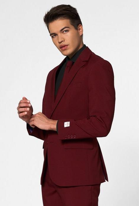 Actual product image OppoSuits Blazing Burgundy (46)