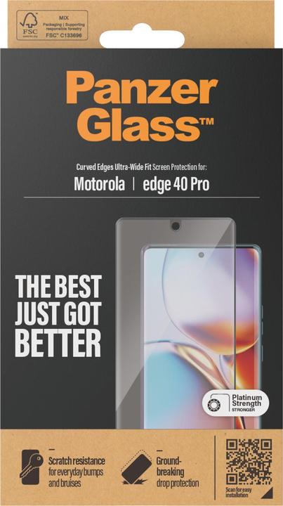 Produktbild PanzerGlass Ultra-Wide Fit (1 Stück, Motorola Edge 40 Pro)
