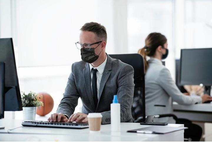 Actual product image Hygiene mask Black Mask, 50 pieces (50 x)