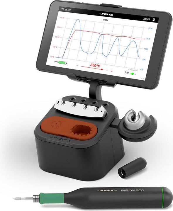 Actual product image JBC Precision station B.IRON 500, with handpiece