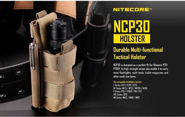 Actual product image Nitecore Nylon holster NCP30 - black