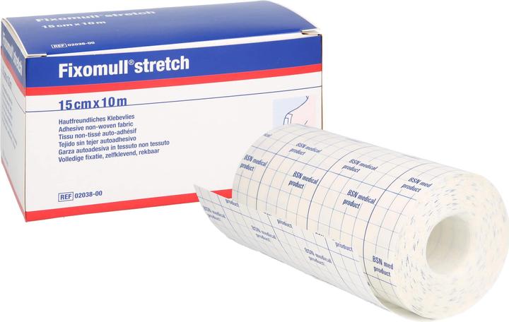 Produktbild BSN Fixomull stretch 10 m x 15 cm hautfreundliches Klebevlies, 1 St. Pflaster (1 x)