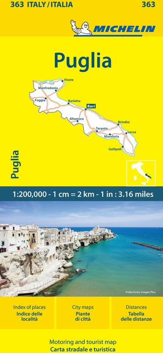 Image du produit Abrams & Chronicle Pouilles - Michelin Local Map 363