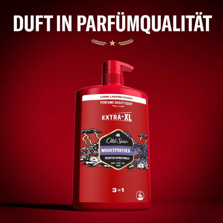 Actual product image Old Spice Shampoo & Body Wash Night Panther Hair Shampoo (1000 ml, Liquid shampoo)