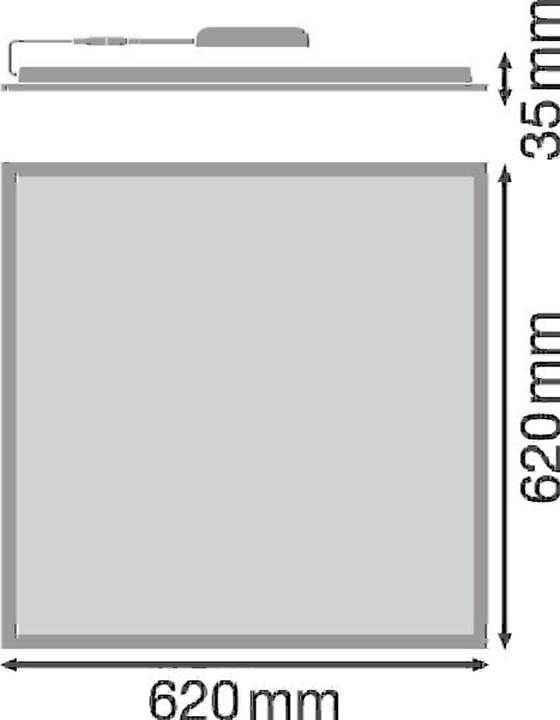 Image du produit Ledvance LED Panel Value 625 UGR19 33W 620x620mm blanc neutre 4000K Luminaire de panneau (3630 lm)