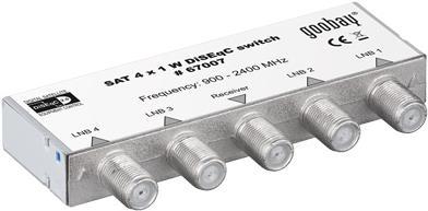 Produktbild Goobay DiSEqC Umschalter 4x1 (Multischalter)