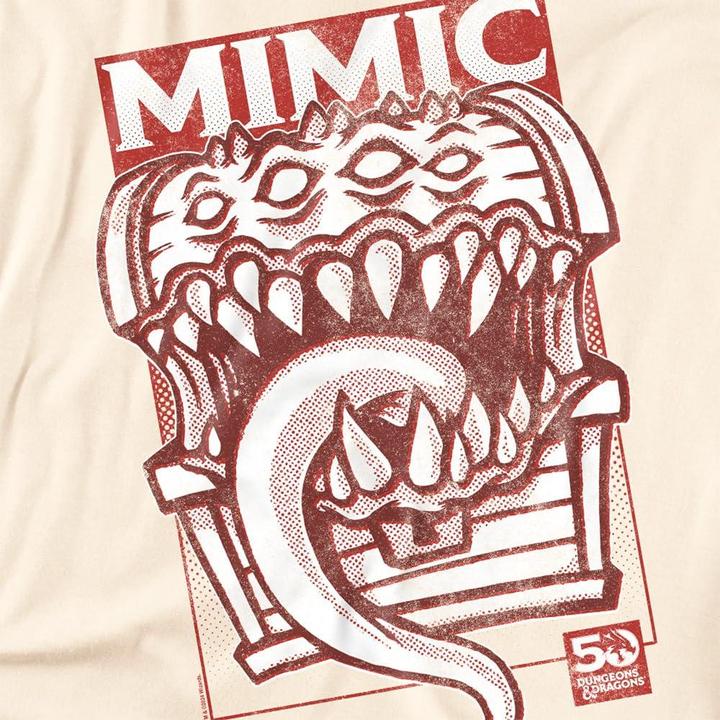 Immagine prodotto Dungeons & Dragons Maglietta 50° Mimico Vintage Uomo (L)