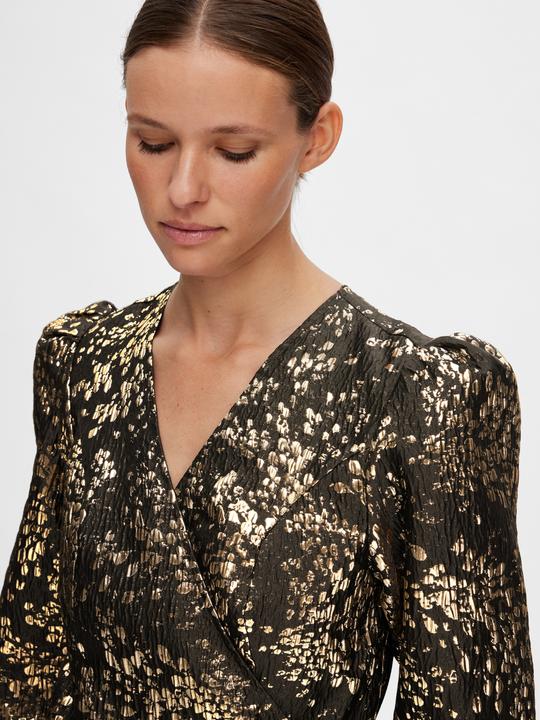 Image du produit Selected Femme Mini-robe jacquard métallique (34)
