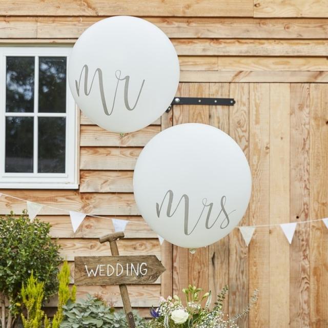 Produktbild Ginger Ray Grosse Ballon MR&MRS (2 x)