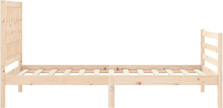 Actual product image VidaXL Massivholzbett mit Kopfteil 100x200 cm (100 x 200 cm)