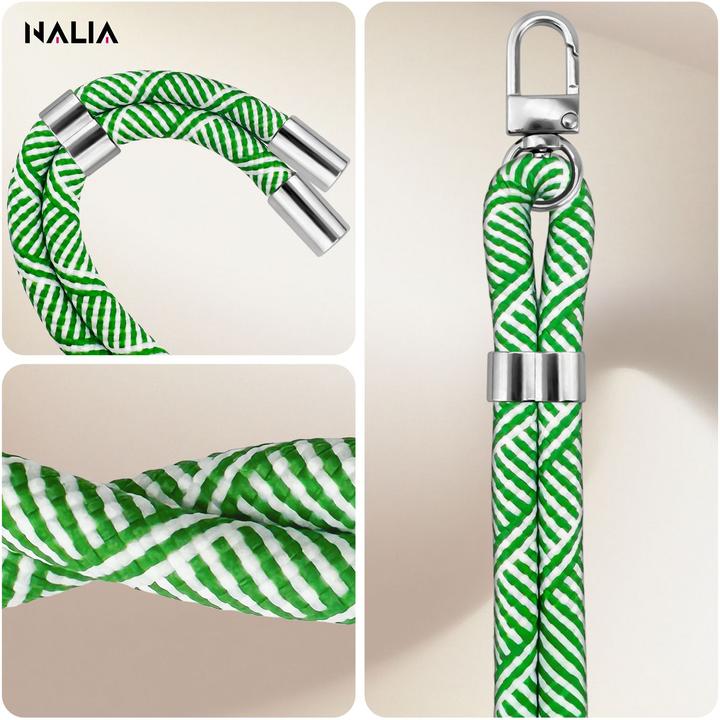 Productafbeelding Nalia HoldMe Lanyard Handykette – Universal Trageband für Smartphones - Verstellbar, Soft & Elastisch
