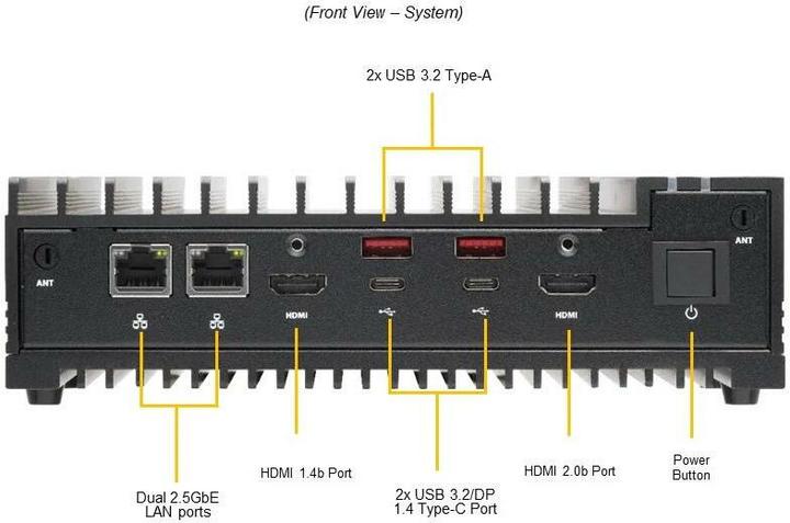 Immagine prodotto Supermicro Barebone SuperServer SYS-E100-13AD-L, famiglia di processori
