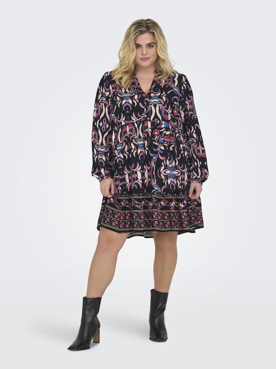 Actual product image Only CARNOLANA short dress tunic with half button placket (46)