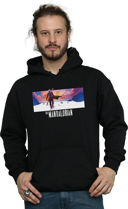 Immagine prodotto Star Wars The Mandalorian Landscape Felpa con Cappuccio Uomo (3XL)