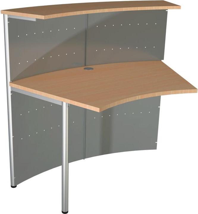 Actual product image Kerkmann Genua add-on counter beech, silver 118.0 x 70.0 x 115.0 cm