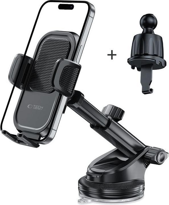 Image du produit Tech-Protect V8 Car Holder for Dashboard, Windshield or Air Vent Mount - Black