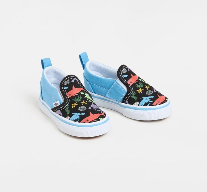 Vans Slip-On V GLOW SHARKS BLUE/MULTI (22.5)