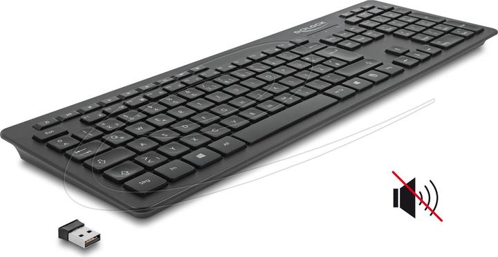 Produktbild Delock Funk-Tastatur 12004 Wireless Silent (DE, Kabellos)