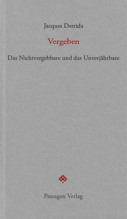Produktbild Vergeben (Deutsch, Jacques Derrida, Markus Sedlaczek, 2022)