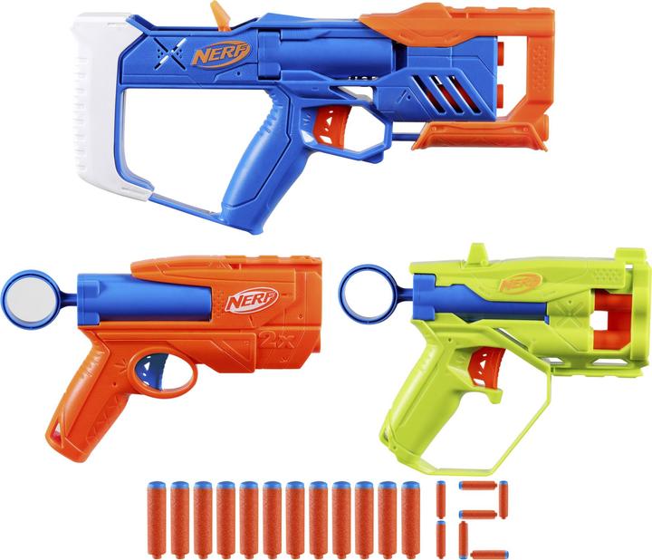 Actual product image Hasbro NERF N-Series Triple Action Pack