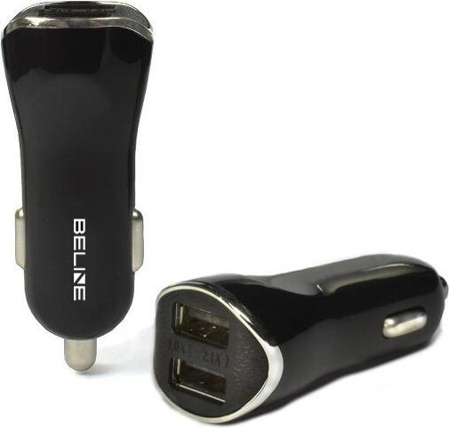 Produktbild Beline Autoladegerät 2xUSB 2.1A schwarz (0006)