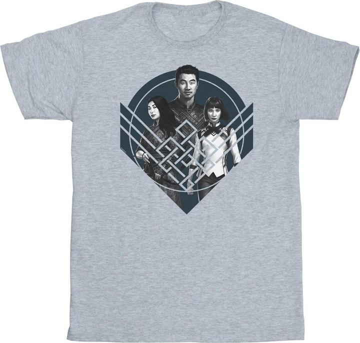 ShangChi And The Legend Of The Ten Rings Group Pose Crest TShirt (S)
