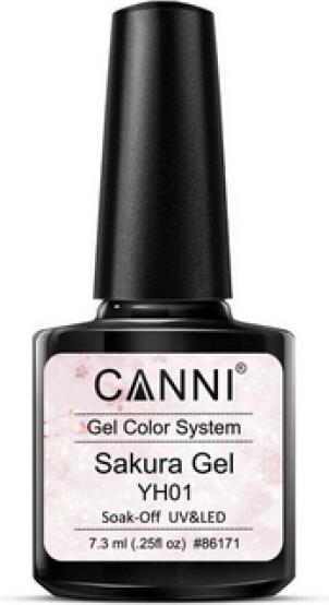 Canni Gellack Sakura (Transparent, Glitz & Glamour, Gel-Effekt Nagellack)