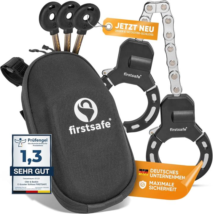 Firstsafe E-Scooter Handschellenschloss