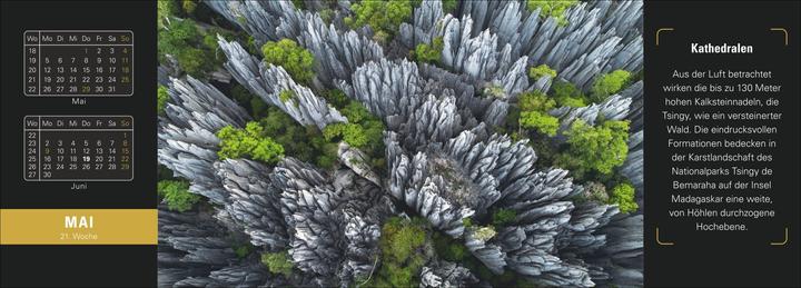 Produktbild Harenberg Naturparadiese Premium-Tischplaner 2025 - Wochenkalender mit 53 Fotografien (Harter Einband, Deutsch)