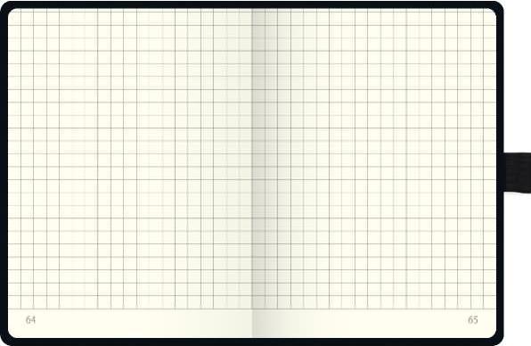 Produktbild Notizbuch KOMPAGNON ca. A6 kariert, schwarz Hardcover 192, davon 16 zum Heraustrennen Seiten (A6, Kariert, Harter Einband)